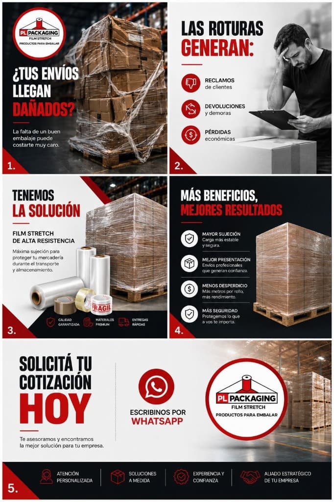 PL Packaging — Roturas, solución y beneficios del film stretch